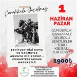 GÜNÜBİRLİK ÇANAKKALE GELİBOLU ŞEHİTLİKLER TURU