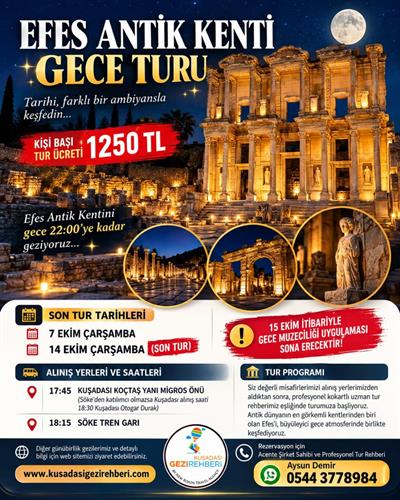 EFES ANTİK KENTİ GECE TURU