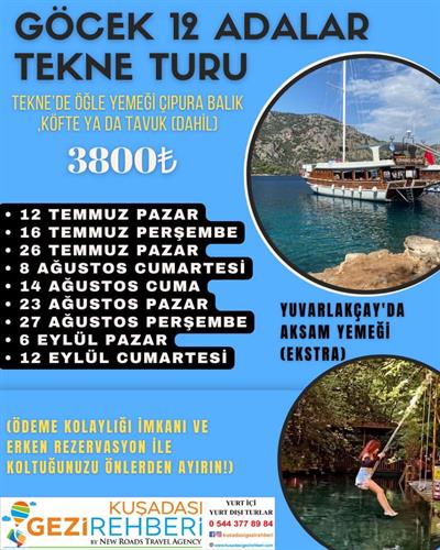 GÖCEK TEKNE TURU