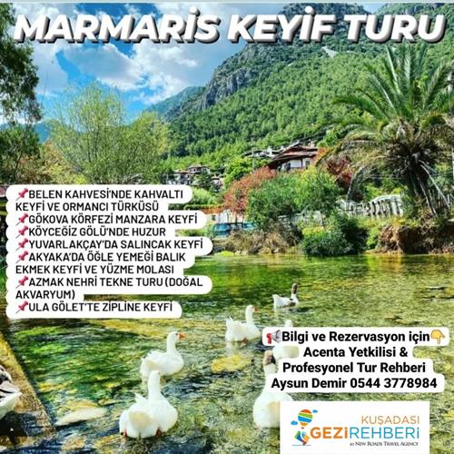 BELEN KAHVESİ-KÖYCEĞİZ GÖLÜ-YUVARLAKÇAY SALINCAK KEYFİ-AKYAKA-AZMAK NEHRİ TEKNE TURU-ULA GÖLET ZİPLİNE KEYFİ