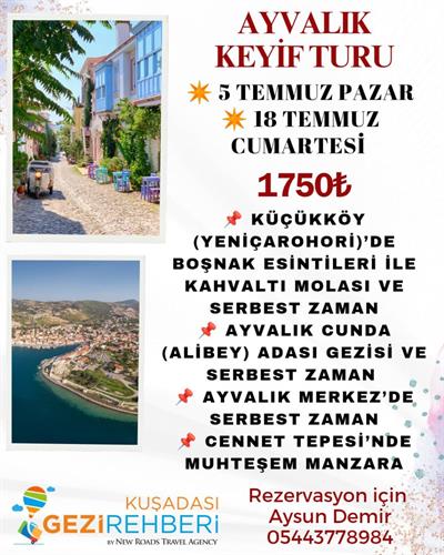 AYVALIK KEYİF TURU