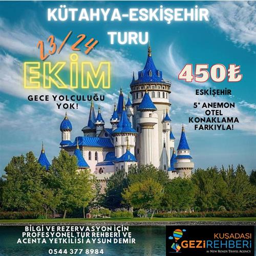 KÜTAHYA-ESKİŞEHİR TURU 5* ANEMON OTEL KONAKLAMA FARKIYLA!